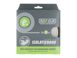 Isofour Tochtband wit D zelfklevend 2x3m
