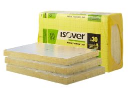 ISOVER Multimax 30 Ultra glaswol 121mm isolatieplaat 1200x800x121 Rd:4.40 4pl/pak (=3,84m²)
