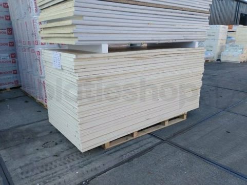 B-keus PIR 2-zijdig aluminium 2500x1200x40mm Rd:1,81 (3m²)