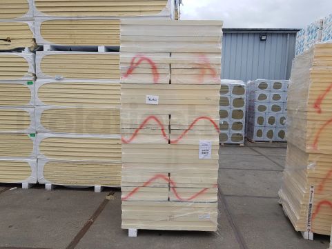 B-keus PIR 2-zijdig aluminium 1200x600x180mm T&G Rd: 8,18 (0,72m²)