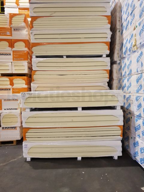 B-Keus PIR 2-zijdig Aluminium 2400x1200x120mm met sponning Rd:5,45 (2,88m²)