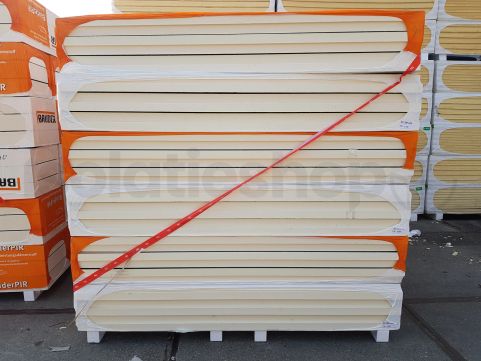 B-Keus PIR 2-zijdig Aluminium 2400x1200x120mm met sponning Rd:5,45 (2,88m²)