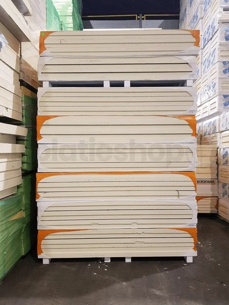 B-keus PIR 2-zijdig aluminium 2400x1200x150mm Rd: 6,82 (2,88m²)