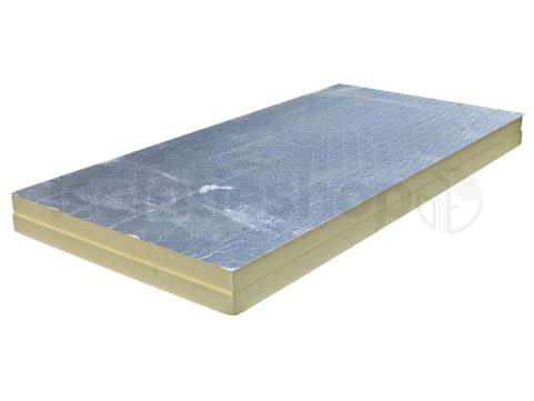 B-Keus PIR 2-zijdig Aluminium 2400x1200x160mm met sponning Rd:7,27 (2,88m²)