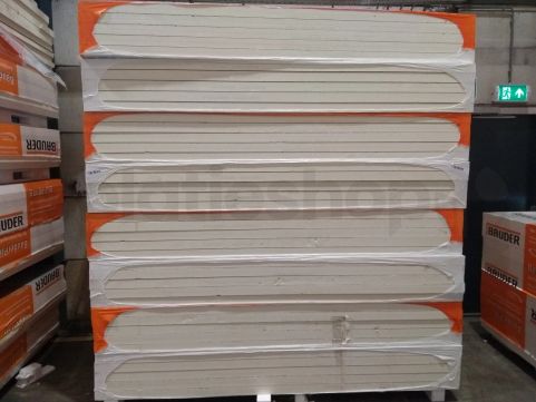 B-keus PIR 2-zijdig aluminium 2400x1200x60mm Rd: 2,73 (2,88m²)