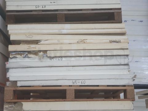 B-keus PIR afschot 2-zijdig Aluminium 1200x1200x45/60mm Rd:2.35 (=1,44m²)