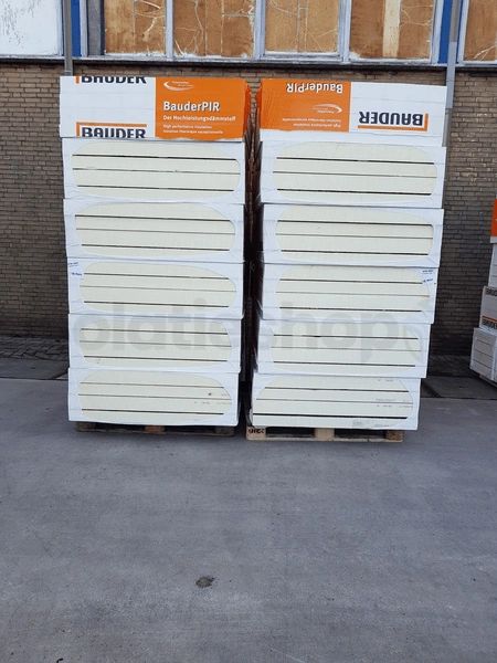 B-keus PIR afschot 2-zijdig aluminium 1200x1200x90/100mm (1,44m²)