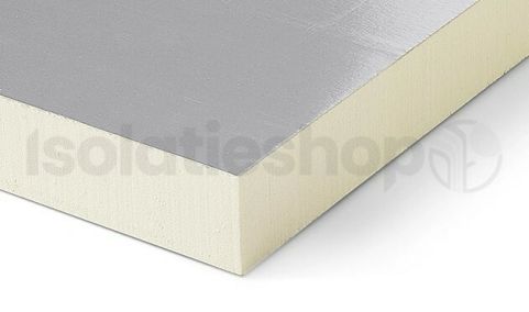 Bauder PIR 2-zijdig Aluminium 1200x600x160mm Rd:7.27 3pl/pak (=2,16 m²)