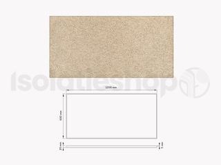 Cewood houtwolcementplaat 1200x600x25mm naturel (=0,72 m²)