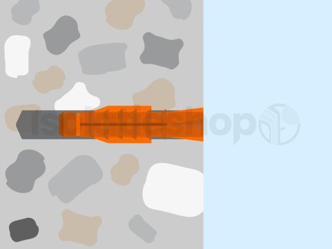 Etanco Afstandschroeven 4,5x70mm met plug 100 stuks