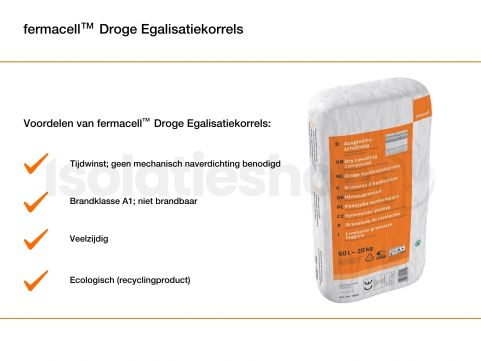 Fermacell droge egalisatiekorrels