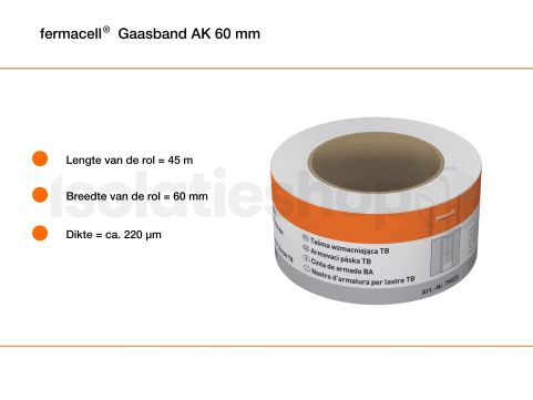 Fermacell gaasband AK 60mm