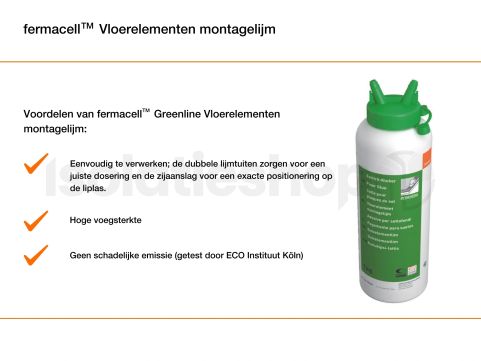 Fermacell Greenline vloerelement montagelijm 1kg
