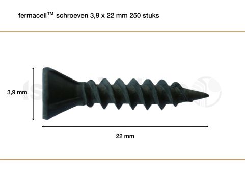 Fermacell schroeven 3,9x22mm 250st.