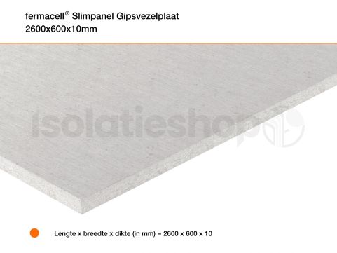 Fermacell SlimPanel gipsvezelplaat 2600x600x10mm