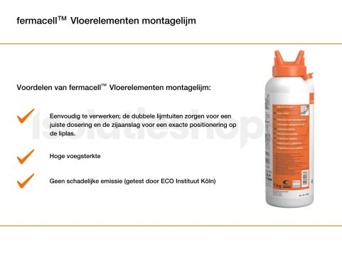 Fermacell vloerelement montagelijm