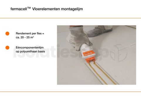 Fermacell vloerelement montagelijm