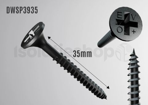 Gipsplaatschroeven fijne draad PH2 3,5X35mm 1000st.