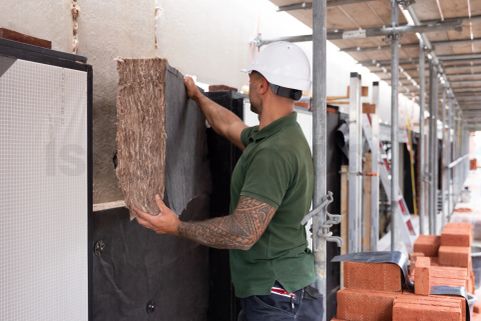 Glaswol Spouwplaat Knauf SmartCavity 031 1250x600x130mm Rd:4,19 4pl/pak (=3,00m²)