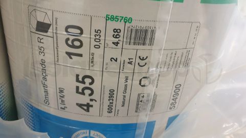 Glaswol Outlet Smartfacade 35 3900x600x160mm Rd:4,55 (=2,34m²)