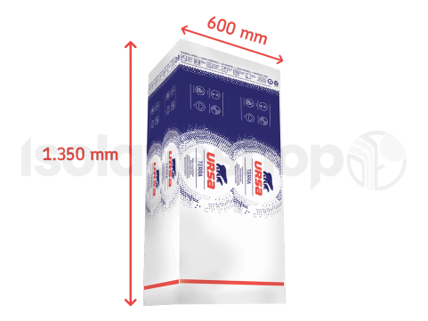 Glaswol Ursa Walltec 32 Reflex 1350x600x131mm Rd:4,05 5pl/pak (=4,05 m²)