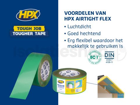 HPX Airtight Flex tape 60mm x 25m