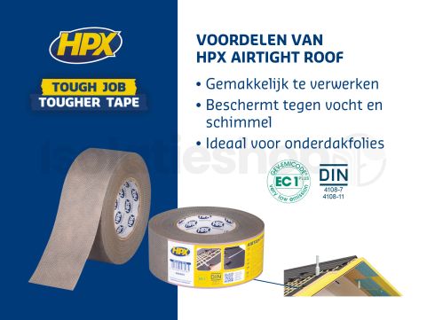 HPX Airtight Roof afdichtingstape 60mm x 25m
