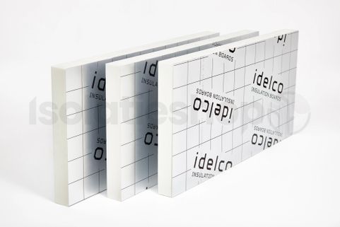 Idelco PIR 2-zijdig Aluminium 1200x600x140mm Rd:6.36 4pl/pak (=2,88 m²)