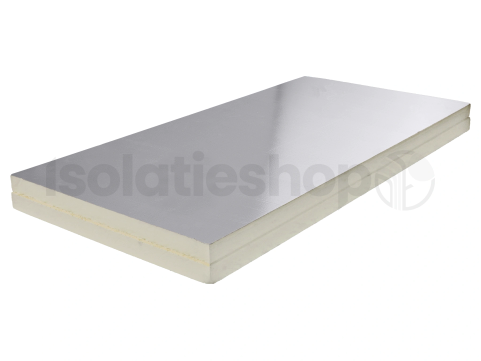 B-keus PIR 2-zijdig aluminium 1200x1000x80mm SP Rd:3.63 (=1,2m²)