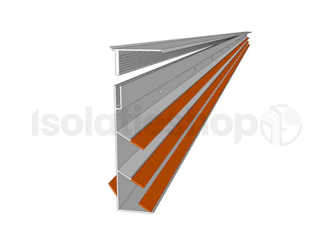 IsoBouw SlimFix Deco zolderisolatie 3.0 klikprofiel 2600mm