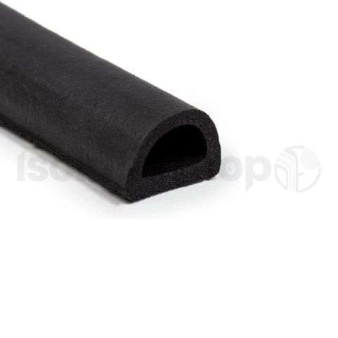 Isofour Tochtband zwart D zelfklevend 2x3m