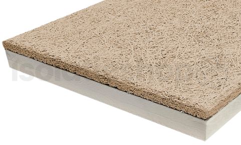 Isolatieshop sample PIR + Houtwolcement naturel