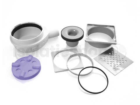 Jackoboard Aqua afvoersysteem horizontaal