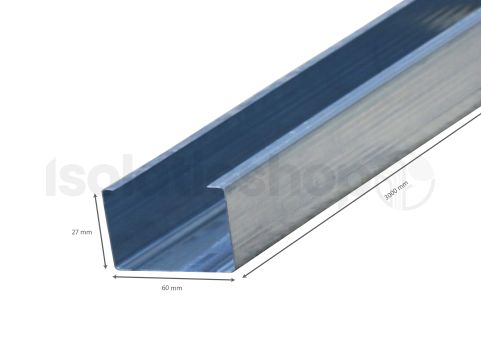 Metal Stud plafond profiel C60/27 3000mm