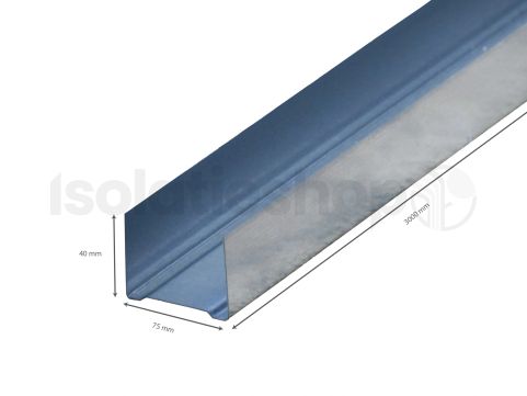 Metal Stud profiel U75 3000mm
