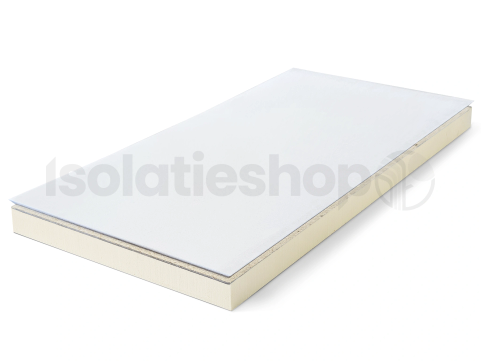 PIR + Agnes plafondplaat wit stuc 1200x600x100+12mm T&G Rd:4,54 (=0,72 m²)