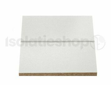 PIR + Agnes plafondplaat 14TF wit structuur 1200x600x30+12mm T&G Rd:1,36 (=0,72 m²)