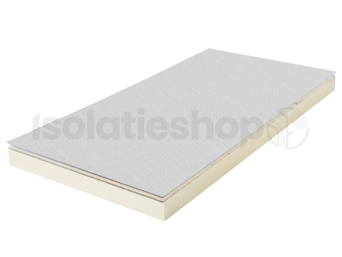 PIR + Agnes plafondplaat wit linnen 1200x600x100+12mm T&G Rd:4,54 (=0,72 m²)