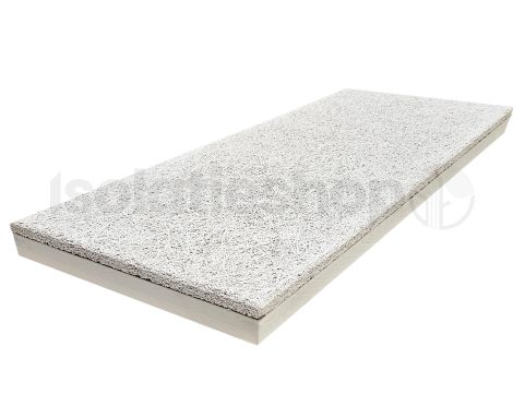 PIR + Houtwolcement wit 1200x600x100+25mm Rd:4,54 (=0,72 m²)