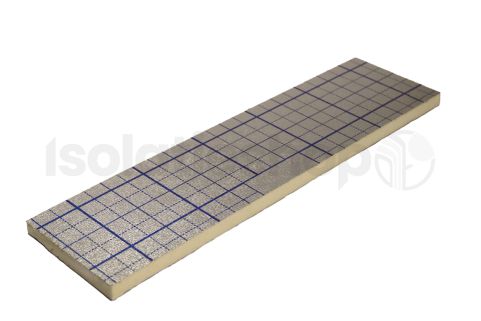 PIR opvulstrook 2-zijdig aluminium 600x160x20mm Rd:0,91 (10 stuks)