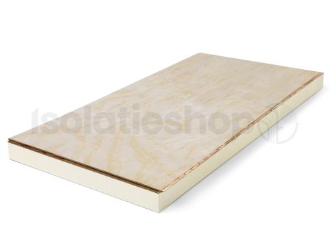 PIR + Underlayment 2440x600x120+18mm t&g Rd:5.45 (= 1,46 m²)