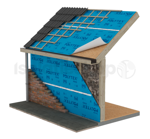 Polytex Pro damp-open folie 1.5x50m1 (=75 m²)