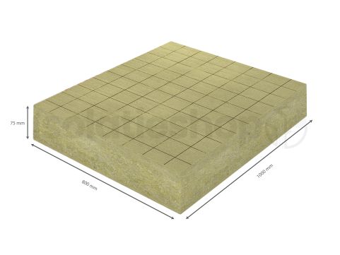 RockFit Duo 1000x800x75mm Rd:2.10 6pl/pak (=4,80 m²)