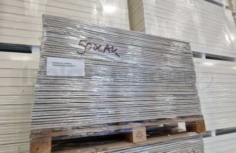 Schadepartij 1: Gipsplaat 1200x600x12,5mm AK (50x) (36m²)