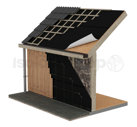 Tyvek UV-facade Damp-open folie 1.5x50m (=75 m²)