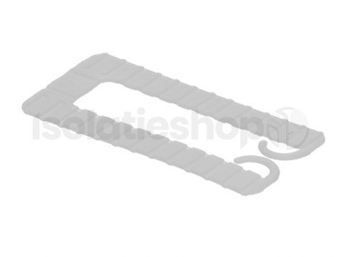 Uitvulplaatjes 1mm 60x30mm wit (100 Stuks)