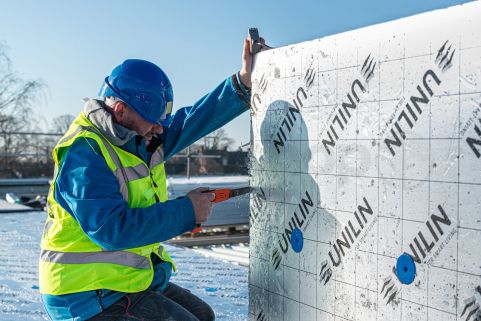 Unilin PIR 2-zijdig Aluminium 1200x600x90mm Rd:4.09 5pl/pak (=3,60 m²)