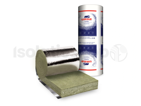 Ursa Ursaroll glaswol spijkerflensdeken 8000x600x100mm Rd:2.50 (=4,80 m²)