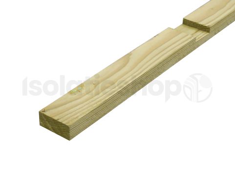 Ventilatielat vurenhout geïmpregneerd geschaafd 21,5x48 3000mm