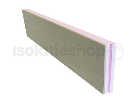 XPS kantplank sponning 1250x300x50mm+10mm grijs